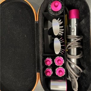 USED Dyson Airwrap Complete Styler | Nickel/Fuchsia